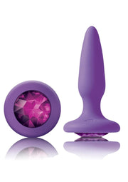 Cherry Popp'd  Anal Glams Mini Silicone Anal Plug – Purple Gem