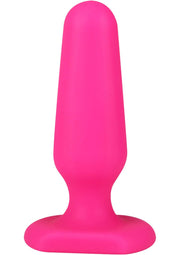 wholesaleadulttoys Anal Hustler All About Anal Seamless Silicone Butt Plug Pink 3 Inch