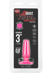 wholesaleadulttoys Anal Hustler All About Anal Seamless Silicone Butt Plug Pink 3 Inch