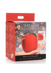 wholesaleadulttoys Clit Stimulator Shegasm 6X Forbidden Apple Rechargeable Silicone Clit Stimulator – Red