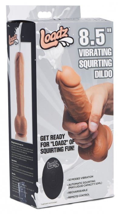 sex toy distributing.com vibrator 8.5 Inch Vibrating Squirting Dildo with Remote Control - Medium