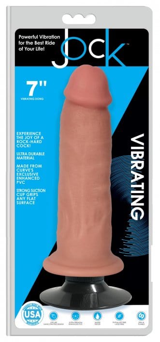 sex toy distributing.com vibrator Jock Light Vibrating Dildo - 7 Inch
