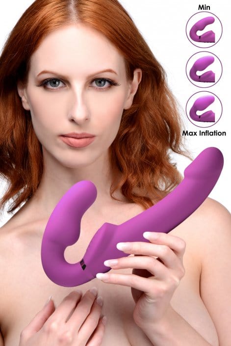 sex toy distributing.com vibrator Remote Control Vibrating Silicone Strapless Strap-On