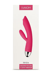 wholesale adulttoys vibrator Svakom Trysta Rechargeable Silicone G-Spot Vibrator – Pink/Silver