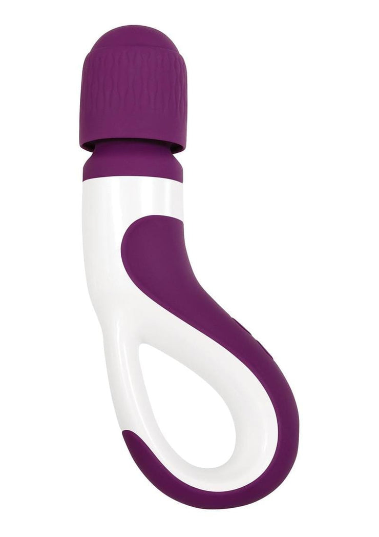 Cherry Popp'd  wand Gender X Handle It Rechargeable Silicone Wand Vibrator – Purple/White