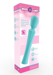 wholesale adulttoys wand Rock Candy Sweetentsity Rechargeable Silicone Vibrating Wand – Blue